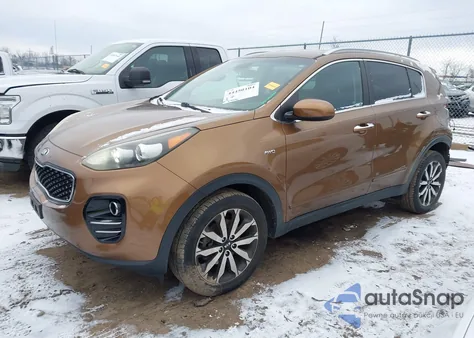 2017 Kia Sportage Ex из США, поврежденный, VIN KNDPNCAC9H7071999